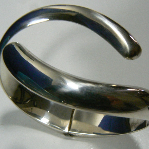 Vintage Modern Designer SiGi Paneda Tasco 256 sterling silver 925 cuff bracelet - Picture 10 of 11